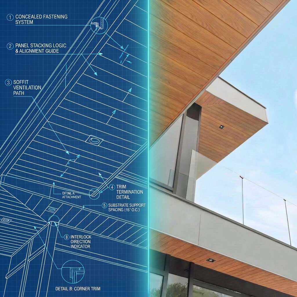 Architectural detail demonstrating aluminum siding installation for a VEDREX project in Toronto