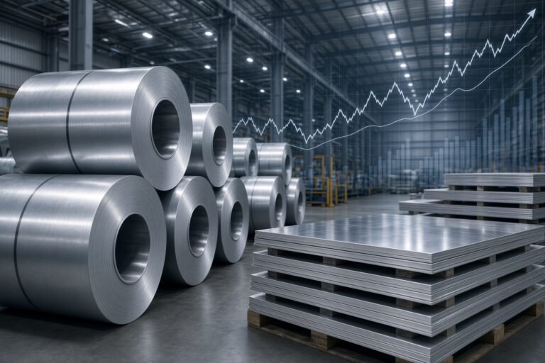decorative image for a blog post about recent aluminum price moving