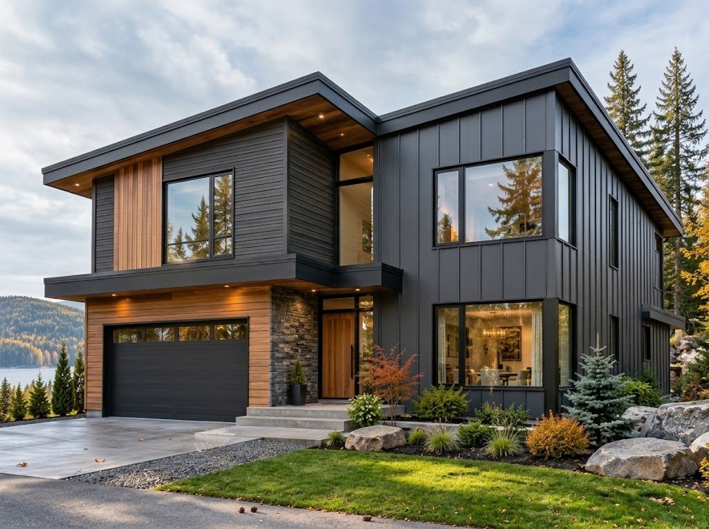 Aluminum siding vs steel siding on a modern Canadian home