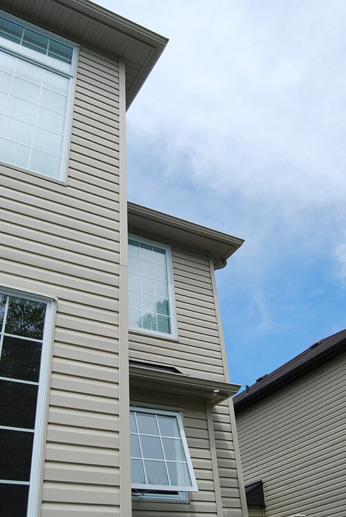 Traditional horizontal vinyl siding that became a dominant North American residential siding material
